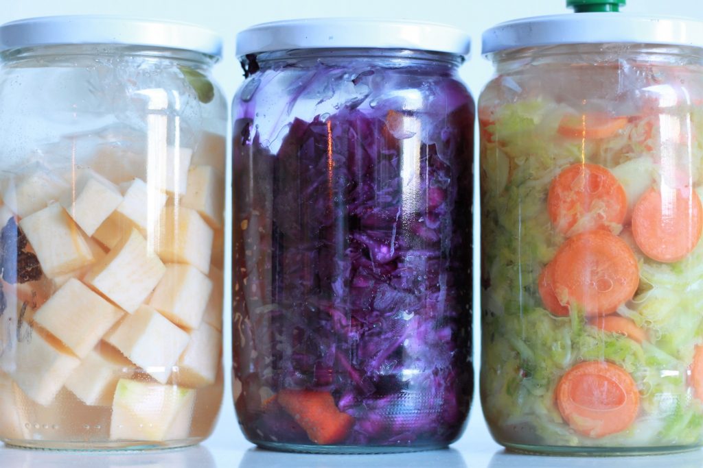 Drie x gefermenteerde groente