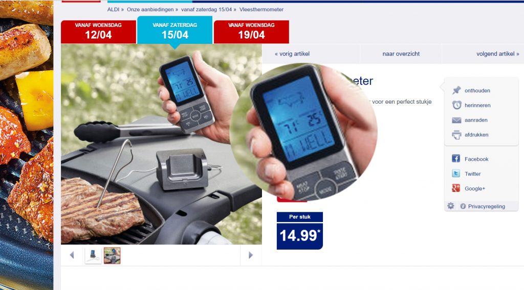 Dat is een tamelijk koud stukje vlees, Aldi