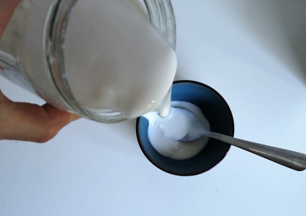 Wat krijg je als je vier yoghurts bij elkaar mengt?