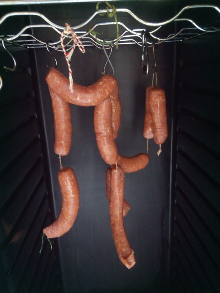 het rijpen van de worsten