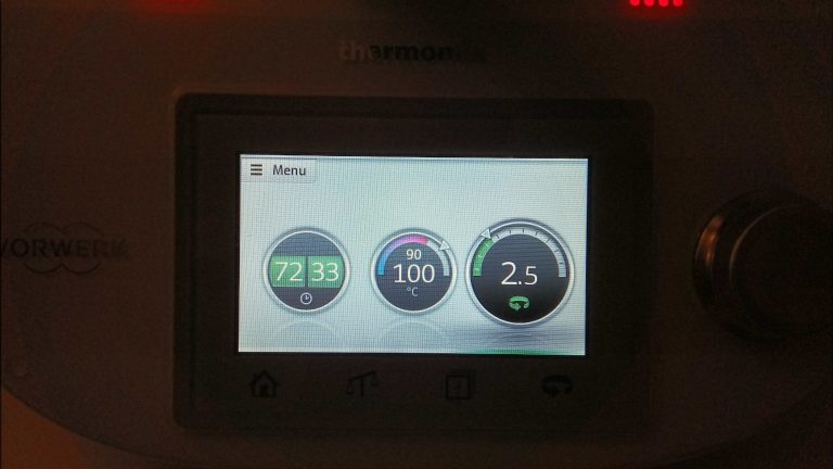 Het scherm van de Thermomix